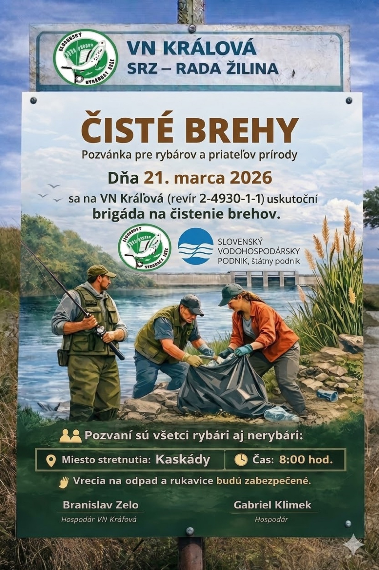 VN Kráľová akcia „ČISTÉ BREHY“ pozvánka