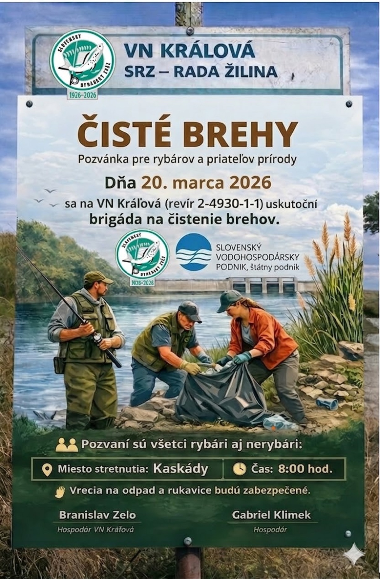 VN Kráľová akcia „ČISTÉ BREHY“ pozvánka